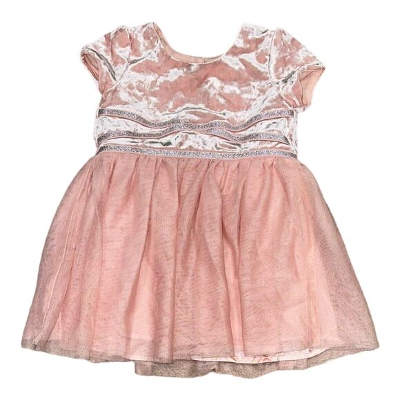 The Children's Place Other - Children’s Place Formal Dress Girls Size 2T Pink Tulle Sparkle Velvet Holiday